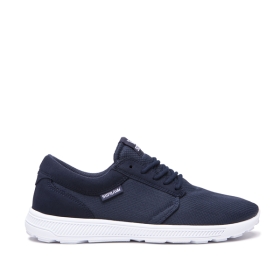 Supra Mens HAMMER RUN Low Top Shoes Navy/White/white | US-72278